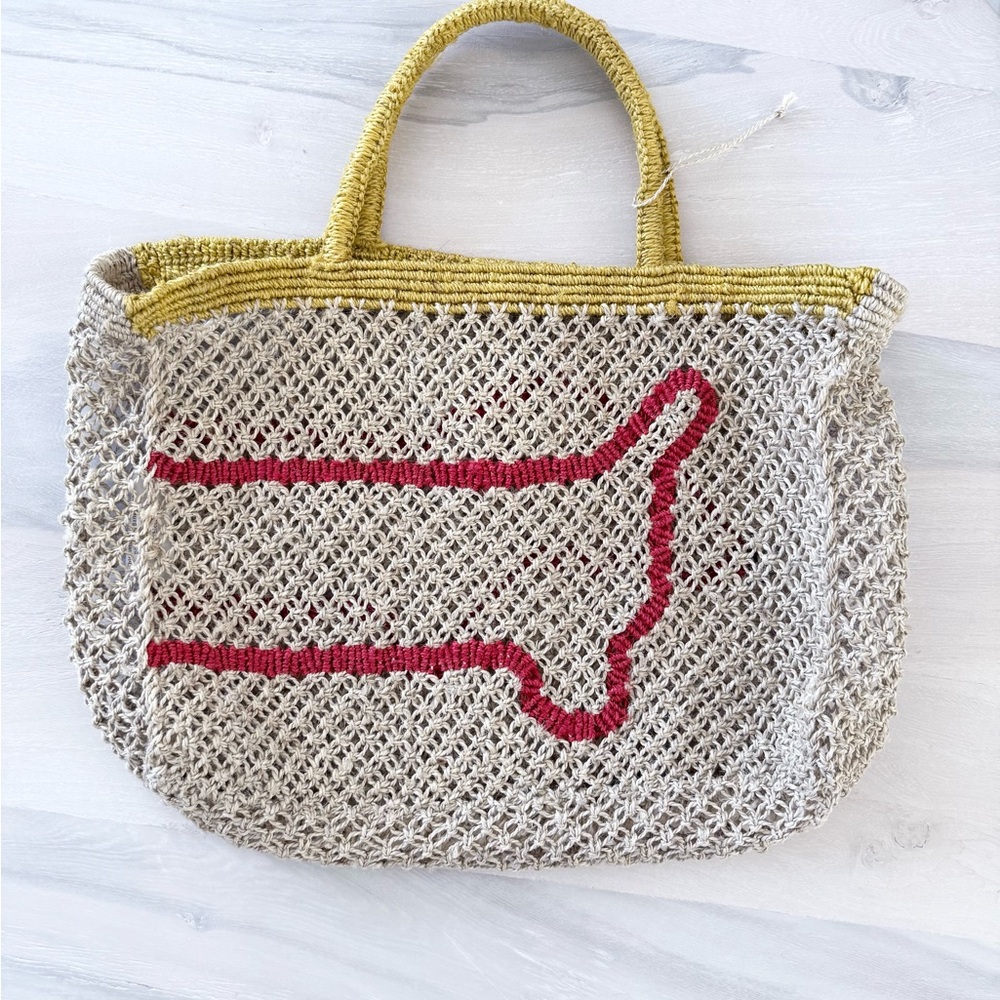 “The Jacksons” Sausage Dog jute tote